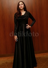 Aura saat ditemui di Soehana Hall, Energy Building, Jakarta Pusat, Senin (29/6/2015). Pool/Gus Mun/detikFoto.