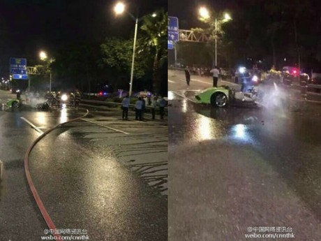 Tabrakan Saat Ngebut, Lamborghini Ini Terbakar Hebat, Sopir Tewas