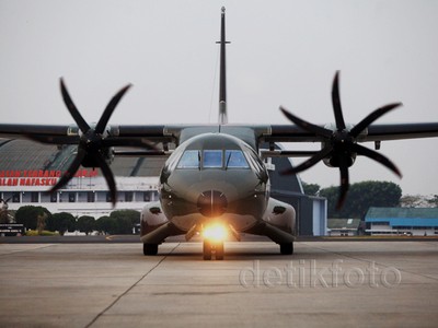 Pesawat Pembawa Korban Hercules Tiba di Halim