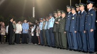 Jokowi menyampaikan belasungkawa kepada keluarga korban. Intan/Setpres/detikFoto.