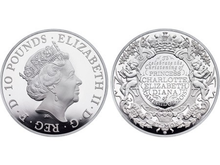 Begini Desain Koin Khusus untuk Peringati Pembaptisan Putri Charlotte