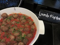 Lamb Kofta adalah salah satu menu makanan utama di Open Restaurant.