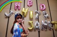 Jenita saat merayakan ulang tahunnya yang ke-28. Pool/Palevi S/detikFoto.