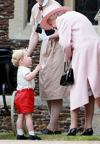 George berbincang dengan Ratu Elizabeth. Chris Jackson/Getty Images/detikFoto.
