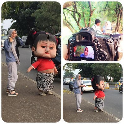 Jadi Badut Joget di Pinggir Jalan, Dewi Sandra Hampir Pingsan