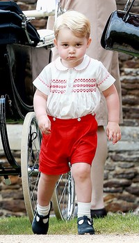 Pangeran George supercute di hari pembaptisan Putri Charlotte. Chris Jackson/Getty Images/detikFoto.