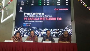 Garuda Metalindo Bayar Utang Rp 200 Miliar Pakai Hasil Jual Saham