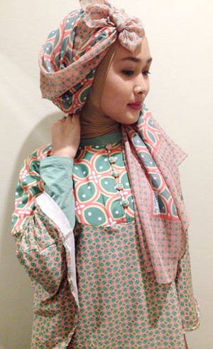 Tutorial Hijab Unik ala Si Cantik Ninda, Juara 2 Sunsilk Hijab Hunt