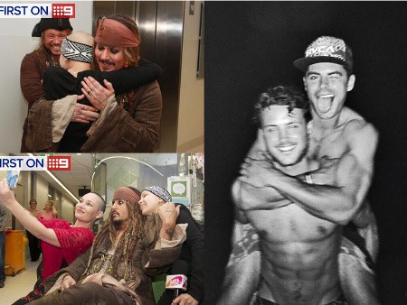 Jack Sparrow Kunjungi Rumah Sakit Anak, Adik Zac Efron Tak Kalah Ganteng