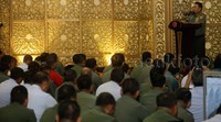 Ini menjadi semacam acara perpisahan untuk Moeldoko yang baru saja diganti oleh Gatot.