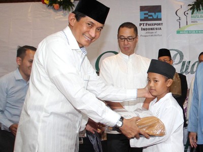 Freeport Berikan Santunan