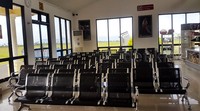 Ruang tunggu penumpang di Bandara Blimbingsari tampak kosong. Pool/Putri Akmal/detikFoto.