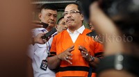 Ilham Arief memberikan keterangan.