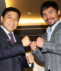 Di depan Novanto dan Fadli, Pacquaio menyampaikan bahwa proses penyelidikan di Filipina tentang kemungkinan bahwa Mary Jane adalah korban perdagangan manusia akan keluar dalam 1-2 minggu mendatang. Pacquaio menegaskan bahwa dia menghormati hukum di Indonesia. Lamhot Aritonang/detikFoto.