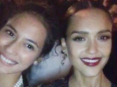 Lagi Marshanda Pamer Perut, Pevita Pearce Eksis Bareng Jessica Alba di Paris