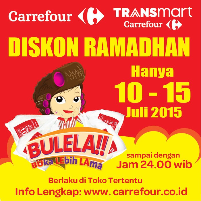 Mulai Hari Ini! Carrefour Buka Hingga Pukul 24.00