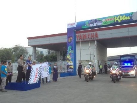 Mudik Naik Bus Bareng Yamaha Dimulai