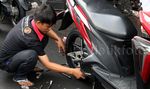 H-6 Bengkel Sepeda Motor Ramai Pengunjung