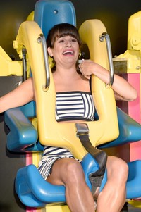 Lea Michele terlihat syok. Jason Merritt/Getty Images/detikFoto.