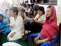 Wanda Hamidah saat menghadiri 'Ramadan Bawa Berkah, Dompet Dhuafa 22 th bersama Adira' di Masjid Cut Meutia, Jakarta Pusat belum lama ini.