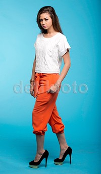 Yuki saat melakukan pemotretan dengan detikHOT belum lama ini. (Wardrobe: Kleting Titis Wigati. Kle; Colony Kemang dan Debenhams Kemang Lippo Mall).