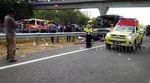 Kecelakaan Tunggal Terjadi di Tol Kanci