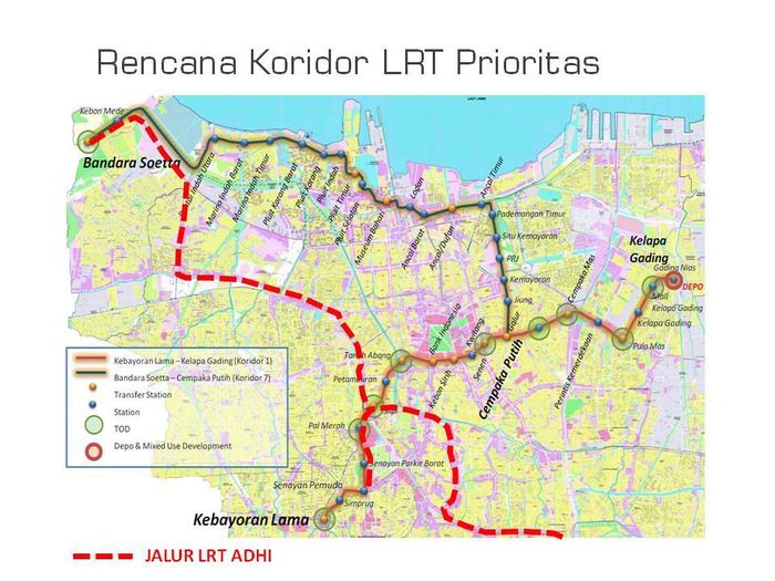 Ini Daftar Stasiun LRT Rute Kebayoran Lama Kelapa Gading 