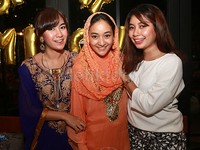 Anisa Rahma dan dua kakaknya, Raisa Fatma dan Adinda Purnama yang nggak kalah manis. Asep Syaifullah/detikHOT.