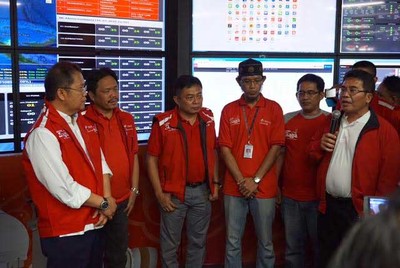 Menkominfo Blusukan Pantau Jaringan di Malam Takbiran
