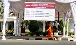 Spanduk Jadwal Open House Wapres