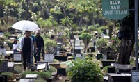 Ziarah makam untuk mendoakan dan mengunjungi makam keluarga atau kerabat sudah menjadi salah satu tradisi setiap hari raya lebaran datang.     
