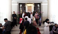Open House dikediaman si Anak Singkong tampak ramai dihadiri masyarakat.