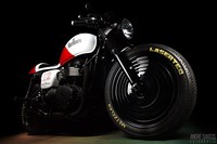 Sekilas motor ini mungkin terlihat seperti Triumph Bonneville custom biasa. Namun, kalau dilihat lebih detail lagi, Anda akan melihar bahwa motor ini jauh lebih banyak menerapkan cat custom.  Istimewa/dok Bikewale.