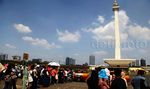 Monas Ramai Dipadati Pengunjung