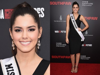 Miss Universe 2014 Paulina Vega Elegan Serba Hitam