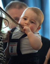 George selalu terlihat sangat menggemaskan. Marty Melville-Pool/Getty Images/detikFoto.