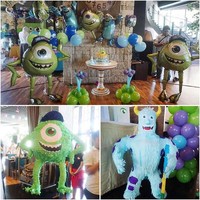 Jessica memilih konsep karakter Monsters, Inc. untuk acara ulang tahun anaknya. (Instagram/jedarcantik)