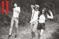 Majalah W Korea merilis foto Taemin, Kai dan Krystal ini hanya dalam bentuk online. (Twitter/W Korea/Min Hee Jin)