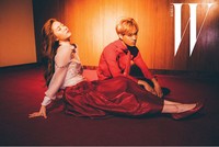 Krystal dan Kai. (W Korea/Min Hee Jin)