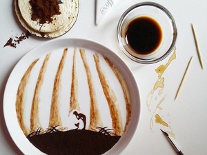 Unik! Seniman Latte Bikin Karya Seni dari Ampas Kopi