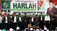 Peringatan hari lahir itu dihadiri oleh Ketua Umum PKB Muhaimin Iskandar.