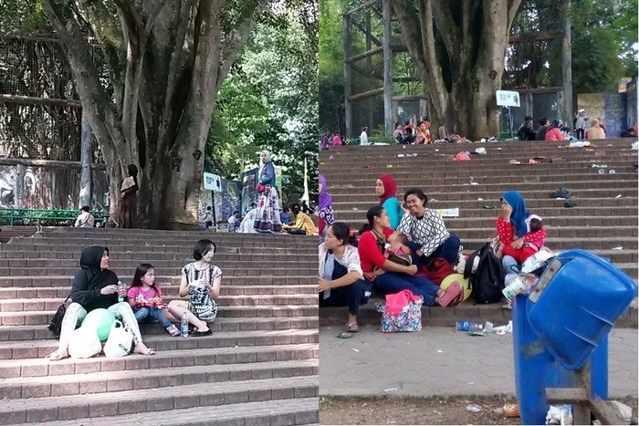 Pengelola Kebun Binatang Bandung Kewalahan Soal Sampah
