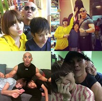 Tak hanya itu, Chika juga terlihat sangat dekat dengan anak Deddy, Azka Corbuzier. (Instagram/ckjessica; Instagram/azkacorbuzier; Instagram/corbuzier)