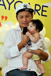 Haummm... Gempi ngegemesin banget! Pool/Noel/detikFoto.