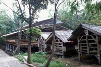 Ada juga kandang kambing Ettawa di Rumah 99 Pepohonan berisi ratusan ekor. Setiap hari, kambing jenis Ettawa ini mampu memproduksi susu. Per liter susu kambing dihargai Rp 50.000 (Wahyu/detikTravel)