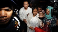 Aryani diperiksa sebagai saksi untuk tersangka Gerry.