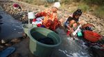 Kemarau, Air Sungai Cipamingkis Mengering