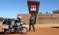 Jeffrey sukses menjelahi Australia dan Selandia Baru selama hampir empat bulan. Ist/Ride for Peace.