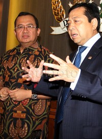 Novanto menyambut baik pandangan Priyo itu. Dia pun berharap keinginan untuk islah permanen itu bisa terwujud. Lamhot Aritonang/detikFoto.