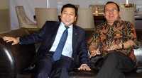 Keduanya lalu melakukan pertemuan secara tertutup. Lamhot Aritonang/detikFoto.